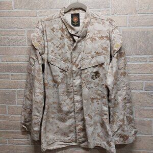 American Apparel Inc Men's Navy Marine Shirt #1 Camouflage Medium-Long
